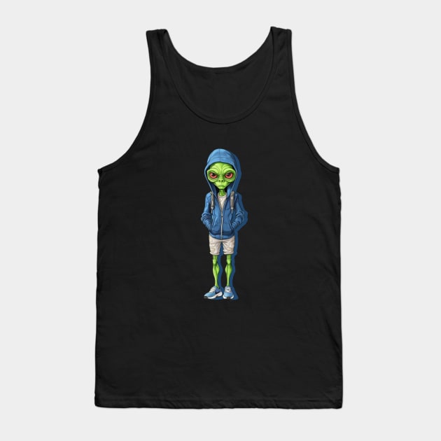 Just Another Day As An Alien Tank Top by Balthazar's Bazaar